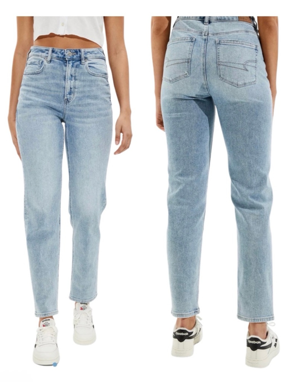 American Eagle Outfitters - Mom Stretch, Straight Jeans